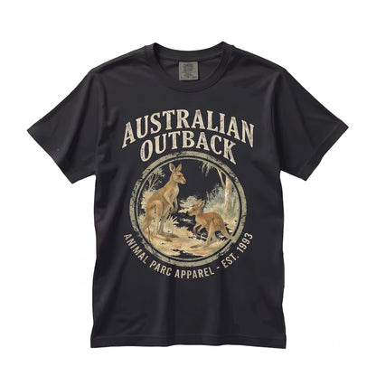 Vintage Australian Outback Kangaroo Graphic Art Rustic Nature Lover Gift Unisex TShirt