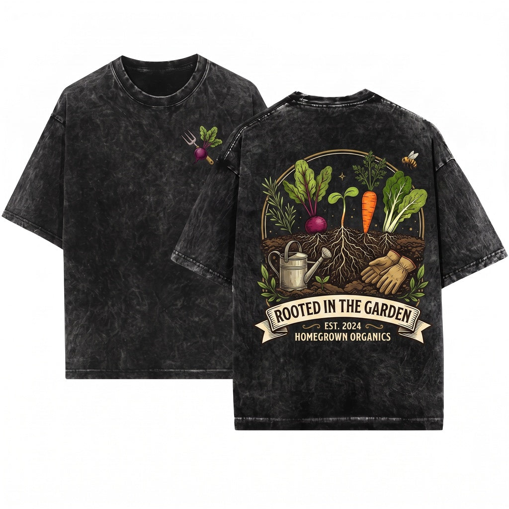 Funny Vegetable Crop Top Home Gardener Gift Summer Plant Lover Unisex Wash T-Shirt