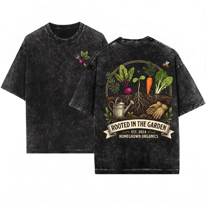 Funny Vegetable Crop Top Home Gardener Gift Summer Plant Lover Unisex Wash T-Shirt