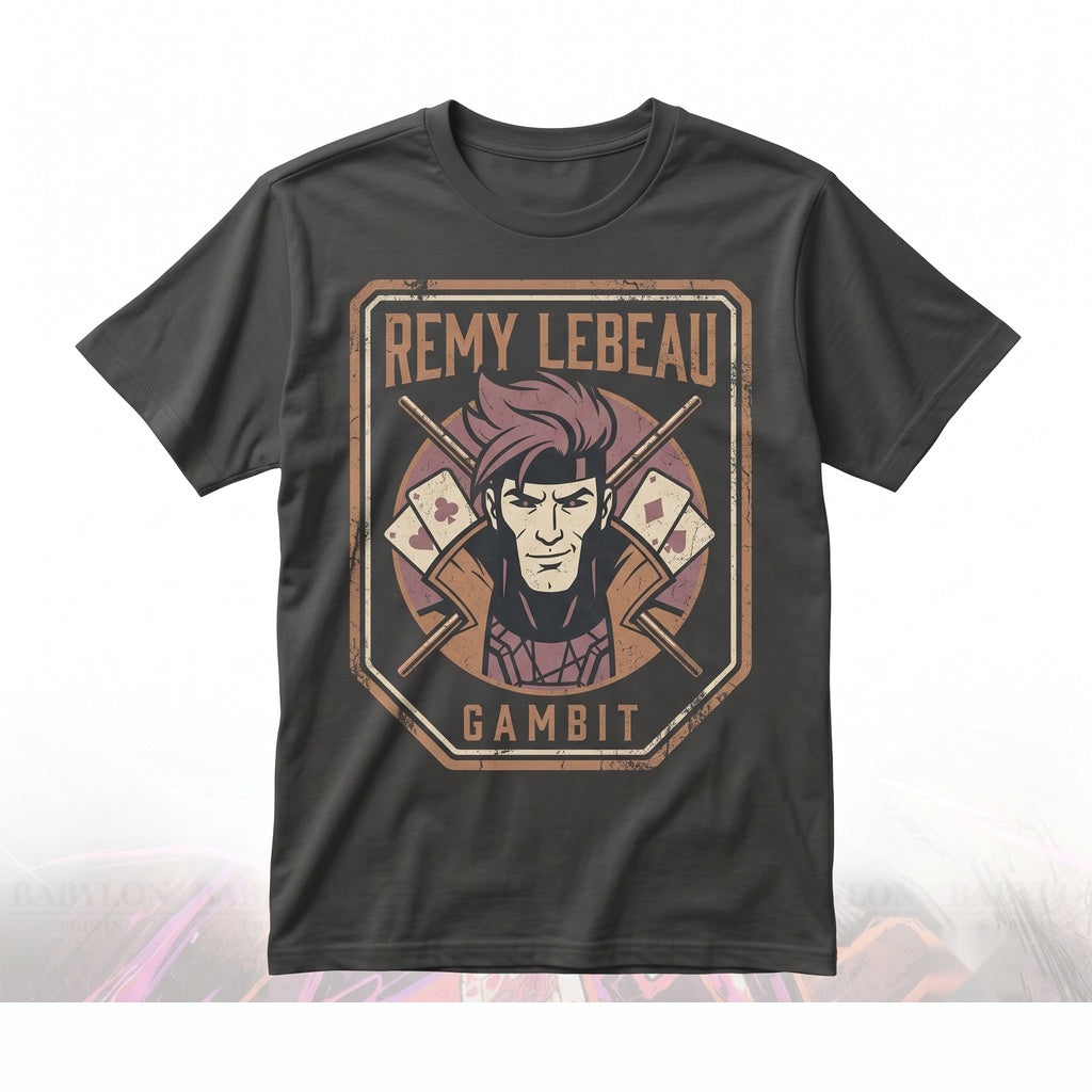 Oversized Remy LeBeau Mutant Playing Cards Graphic Vintage 90s Unisex TShirt