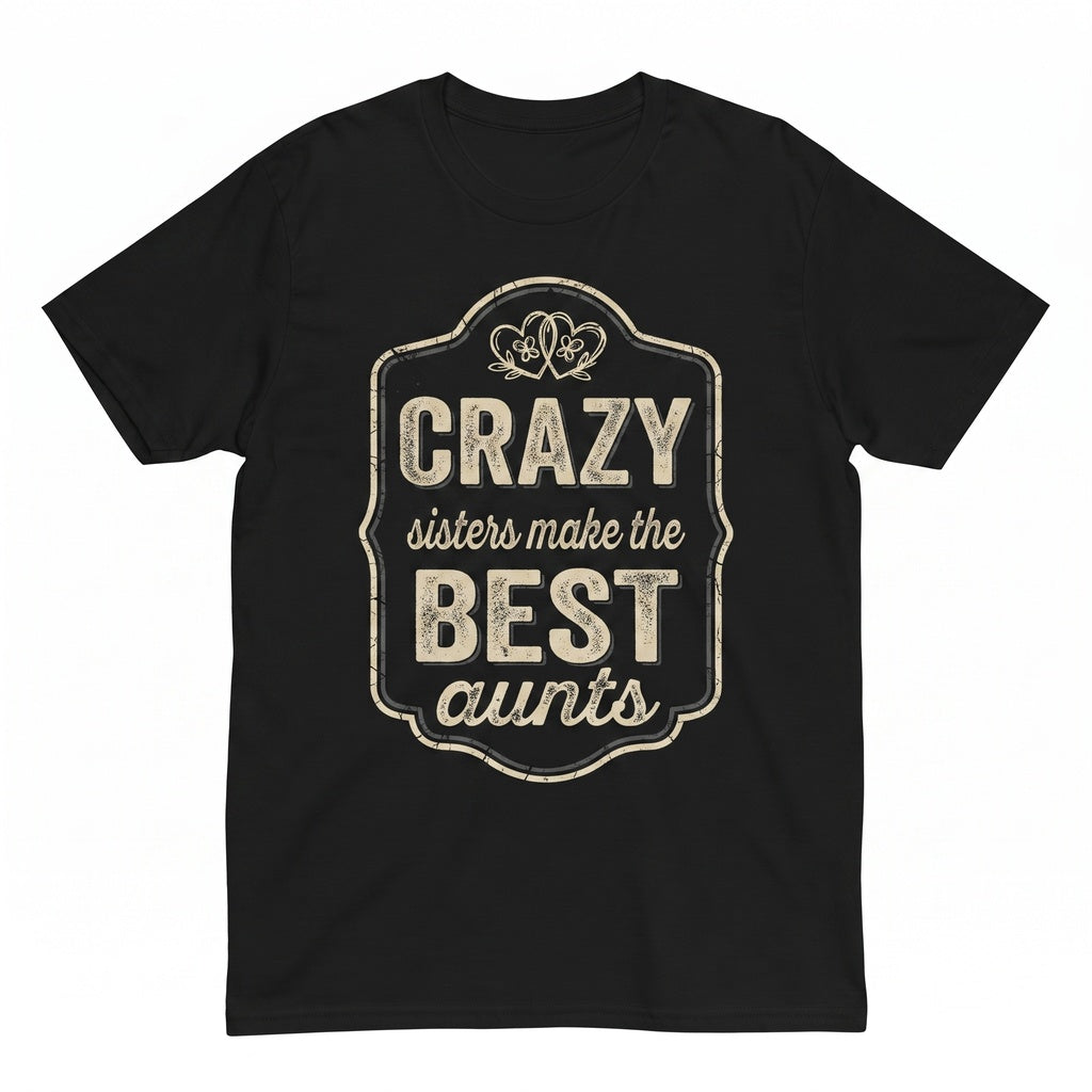 Funny Aunt Novelty Apparel Crazy Sisters Gift Unisex TShirt