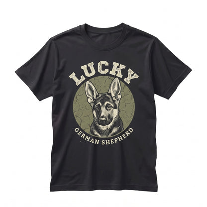 Custom Dog Cat Pet Portrait Retro Sunset Graphic Personalized Vintage Animal Photo Memorial Gift Unisex TShirt