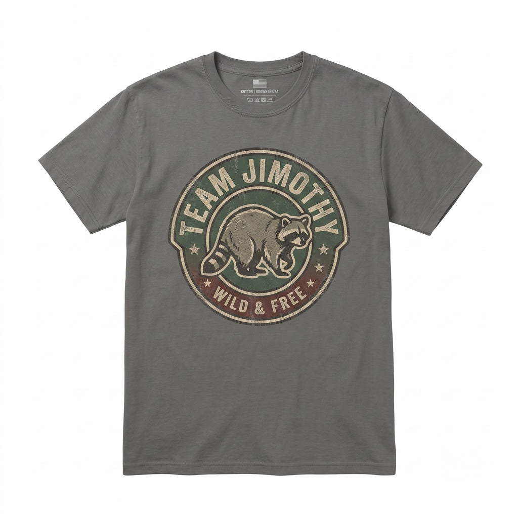 Team Jimothy Viral Seattle Raccoon Cute Trash Panda Short King Unisex TShirt