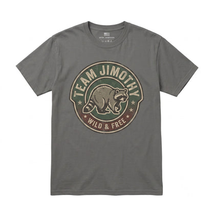 Team Jimothy Viral Seattle Raccoon Cute Trash Panda Short King Unisex TShirt