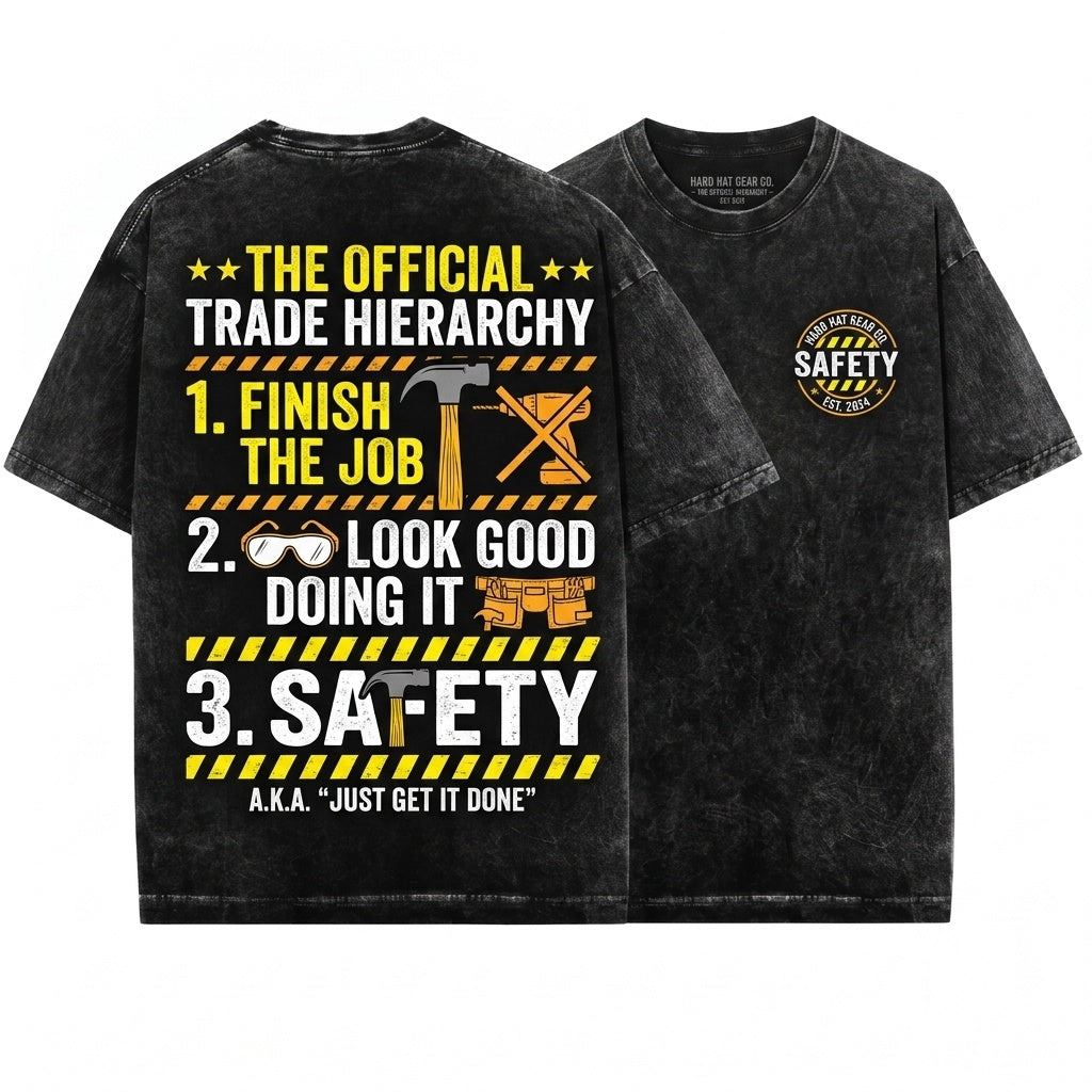 Safety Third Funny 4th of July Independence Day American Novelty Gift Unisex Wash T-Shirt