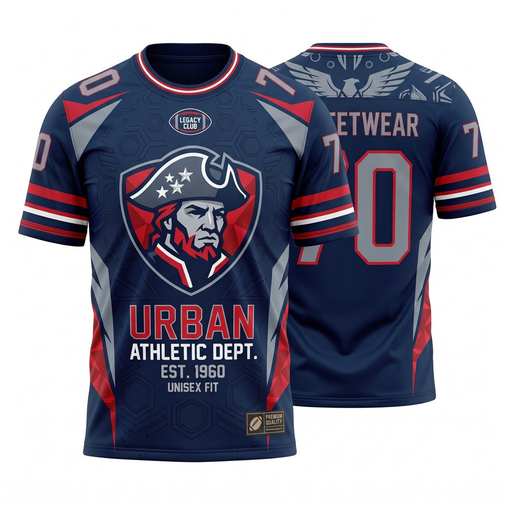 Unisex Mesh Football Fan Jersey - Breathable Game Day Athletic Jersey