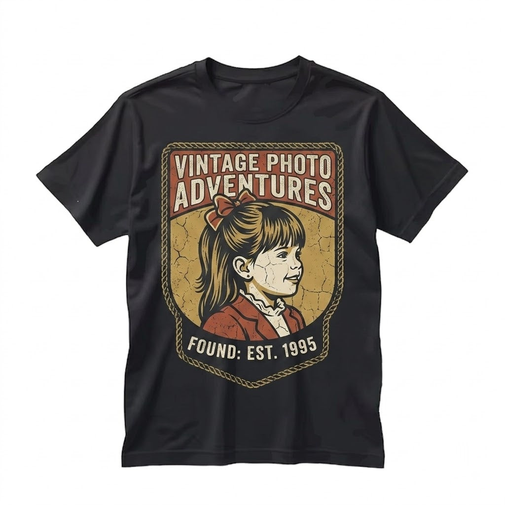 Custom Vintage Photo 30th Birthday Girl Gift Personalized Year Graphic Unisex TShirt