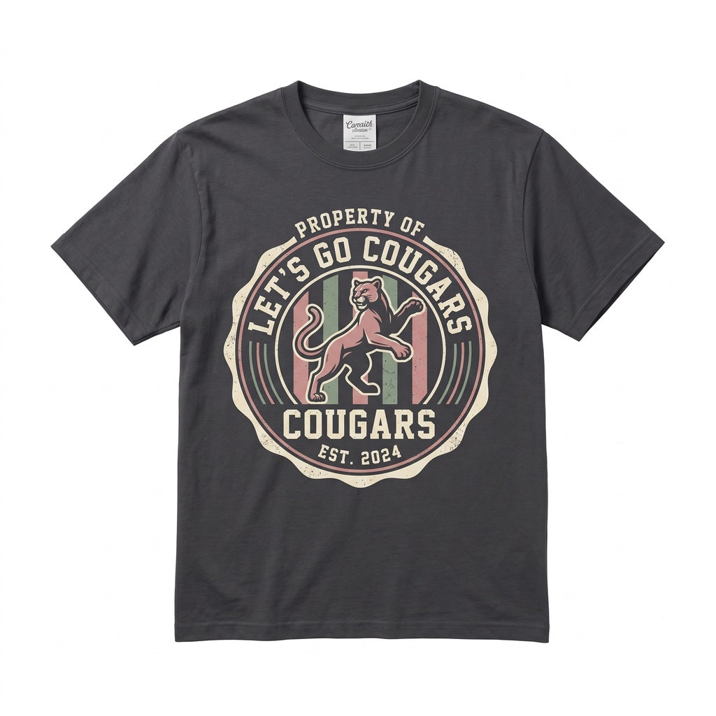 Vintage Mascot School Spirit Game Day Logo Tailgate Fan Back To College Gift Unisex TShirt