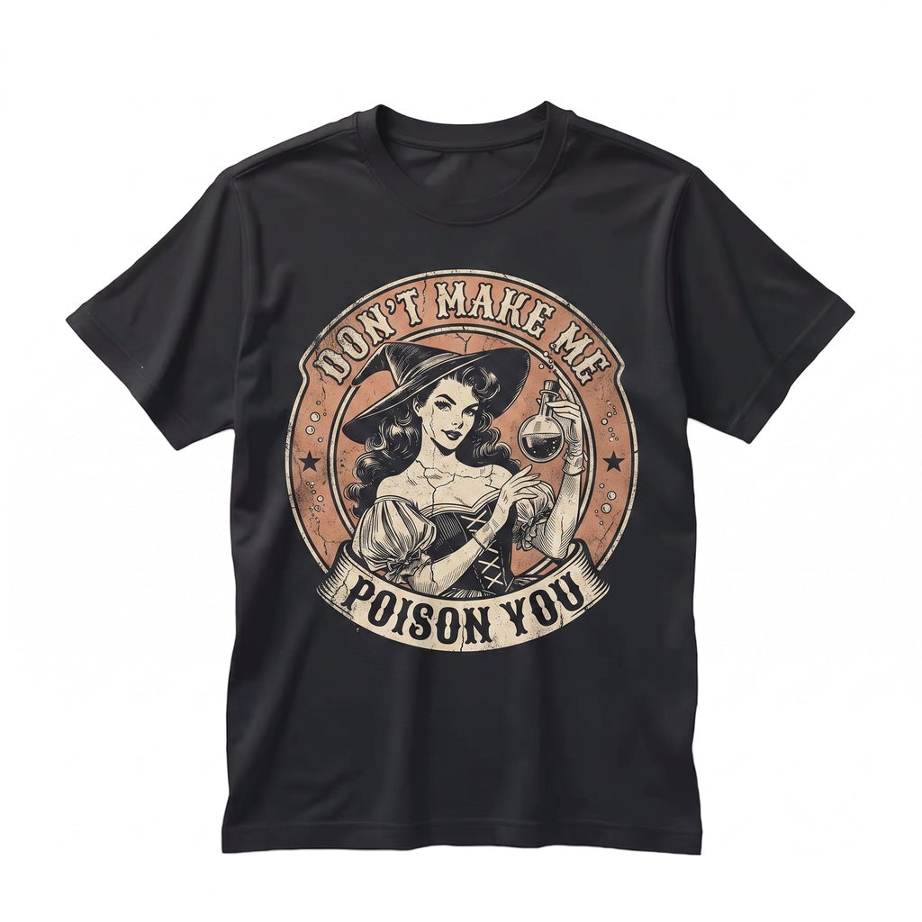Witchy Graphic Retro Halloween Dark Humor Spooky Occult Apparel Unisex TShirt