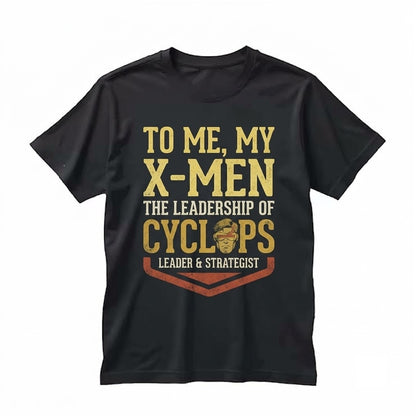 Cyclops Scott Summers Mutant Graphic Merch Front Back Double-Sided Print Oversized Unisex TShirt