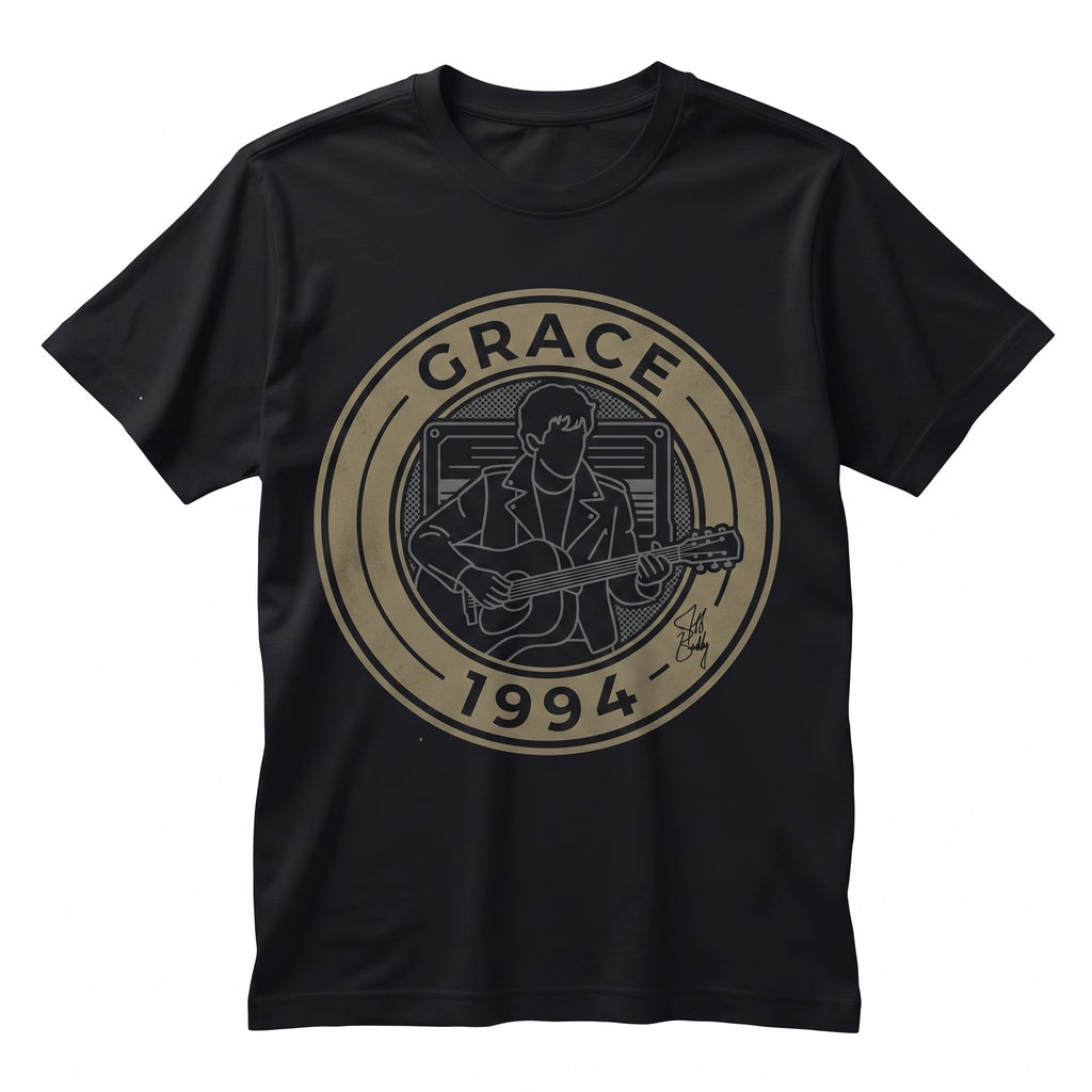 Jeff Buckley Grace Album Cover Vintage 90s Alternative Rock Graphic Music Unisex TShirt