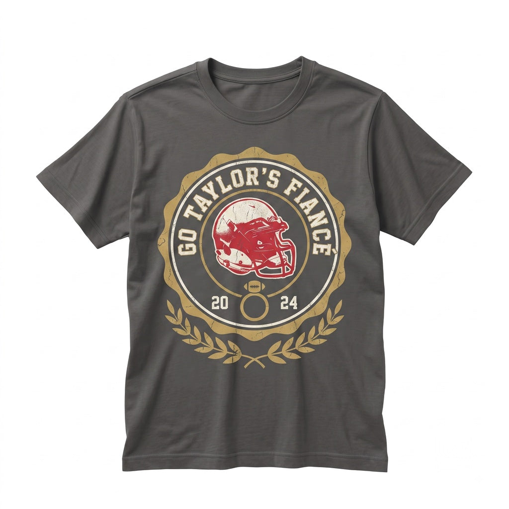 Go Taylors Fiance Funny Kansas City Football Gameday Fan Graphic Apparel Unisex TShirt