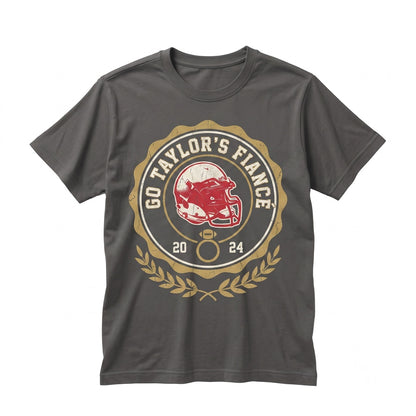 Go Taylors Fiance Funny Kansas City Football Gameday Fan Graphic Apparel Unisex TShirt
