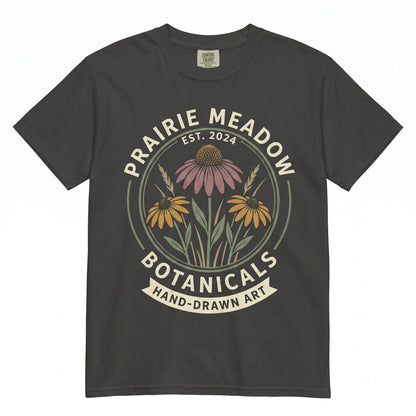 Classic Coneflower Graphic Wildflower Botanical Prairie Garden Vintage Style Nature Gift Apparel Unisex TShirt