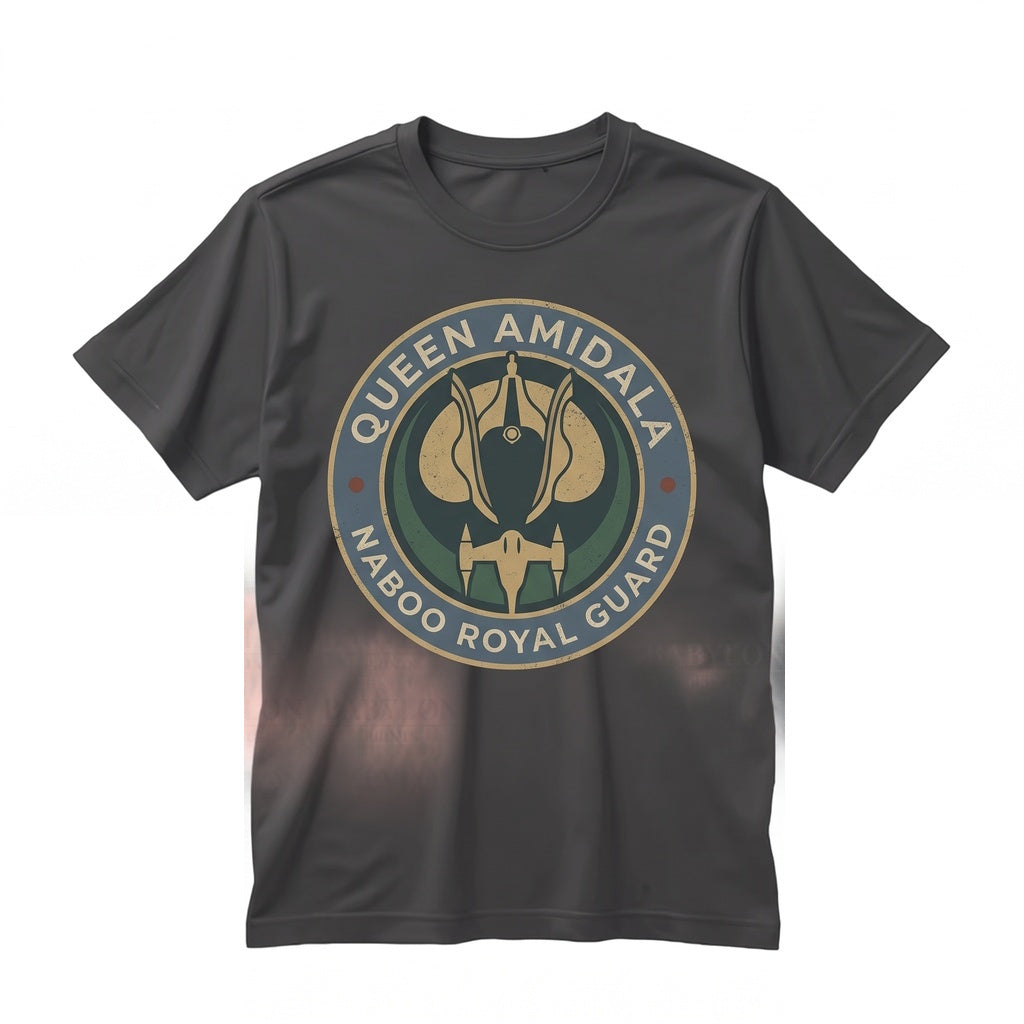 Oversized Padme Amidala Retro Sci-Fi Anakin Skywalker Queen Graphic Vintage