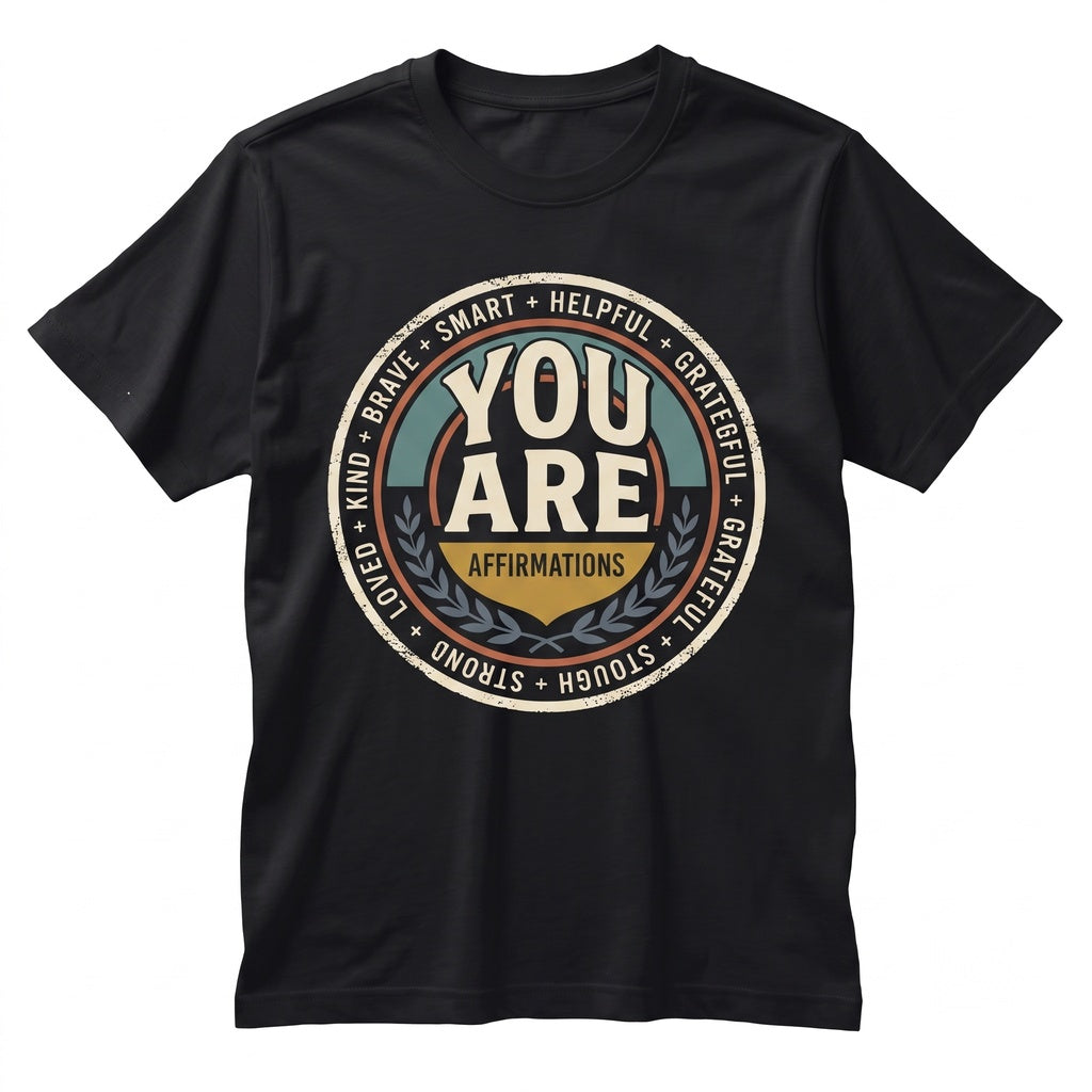 You Are Enough Positive Affirmation Inspirational Mental Health Kind Brave Smart Graphic Unisex TShirt