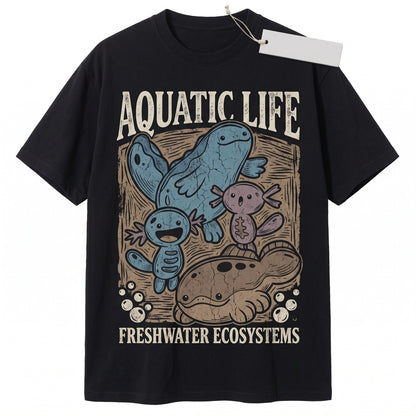 Vintage Wooper Quagsire Clodsire Washed Graphic Anime Cute Kawaii Water Retro Gamer Unisex TShirt