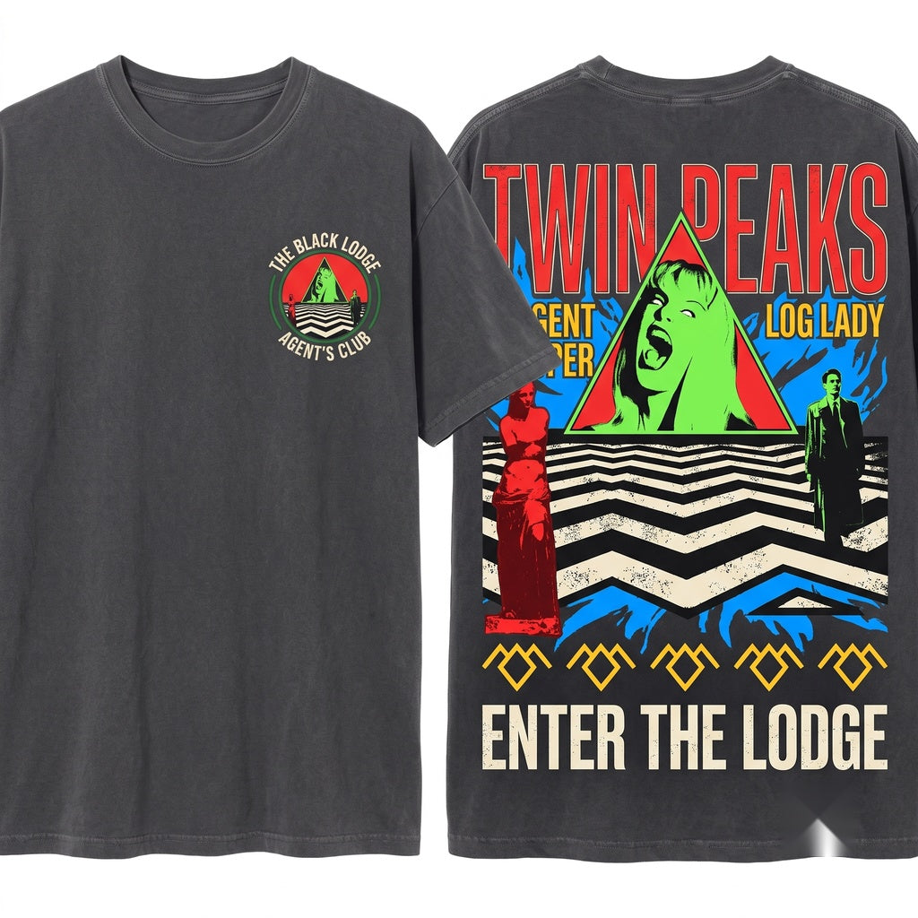 Retro 90s Cult Mystery Drama Laura Palmer Graphic Unisex Wash T-Shirt