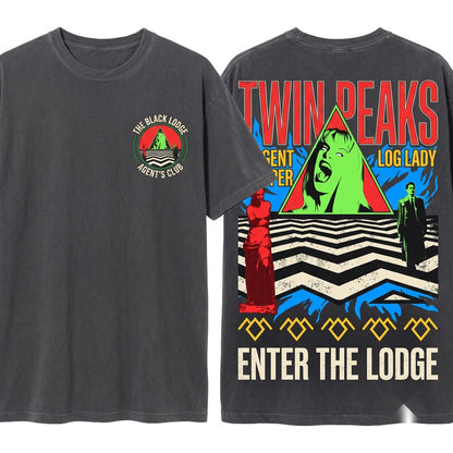 Retro 90s Cult Mystery Drama Laura Palmer Graphic Unisex Wash T-Shirt