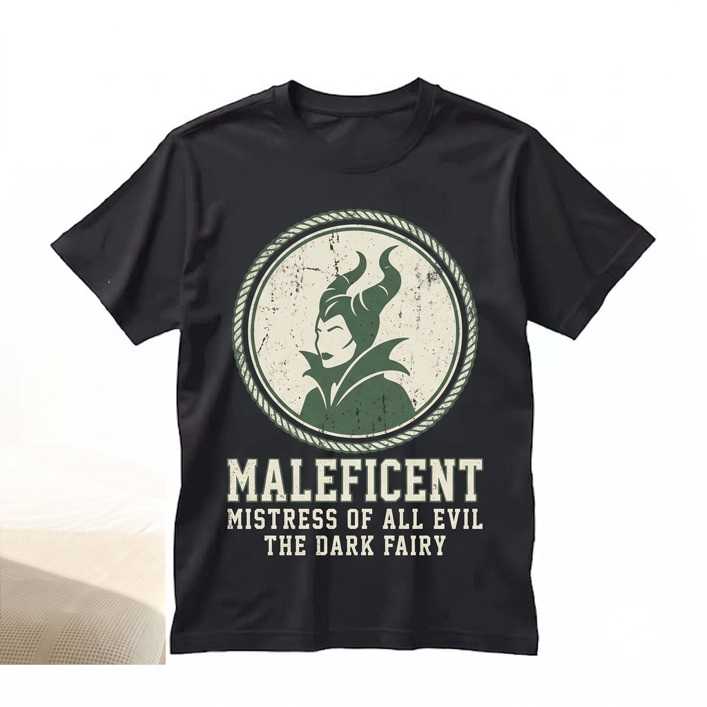 Vintage Maleficent Dark Fairy Tale Gothic Villain Graphic Top, Unisex TShirt