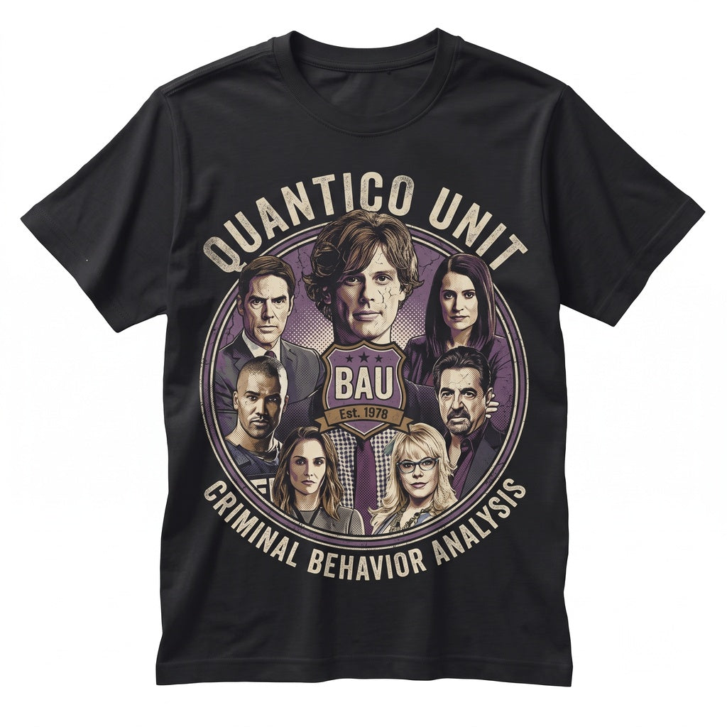Criminal Minds Vintage Unisex TShirt Gift Fans TV Show Graphic Tee