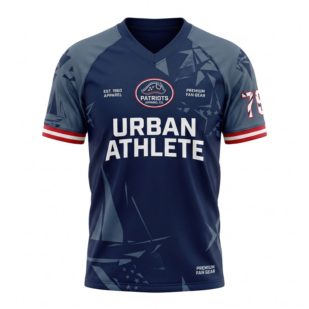 Unisex Athletic Game Day Football Fan Jersey - Stitched Breathable Lightweight Mesh
