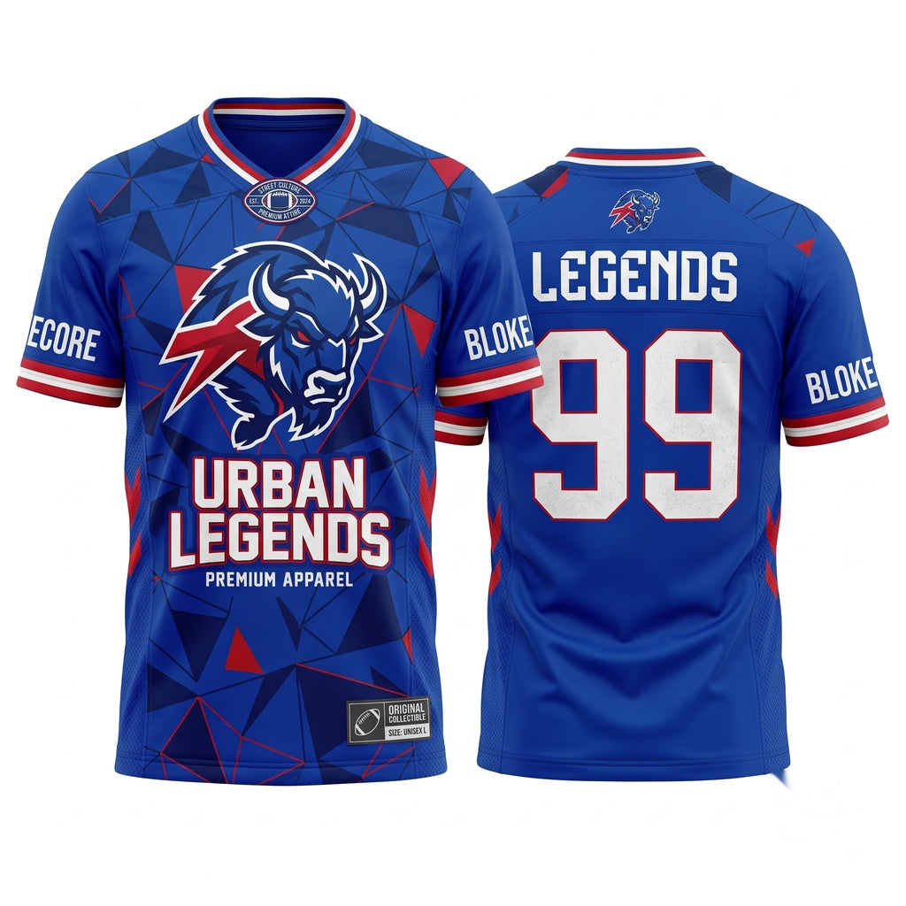 Unisex Stitched Breathable Football Fan Jersey - Lightweight Game Day Athletic Apparel
