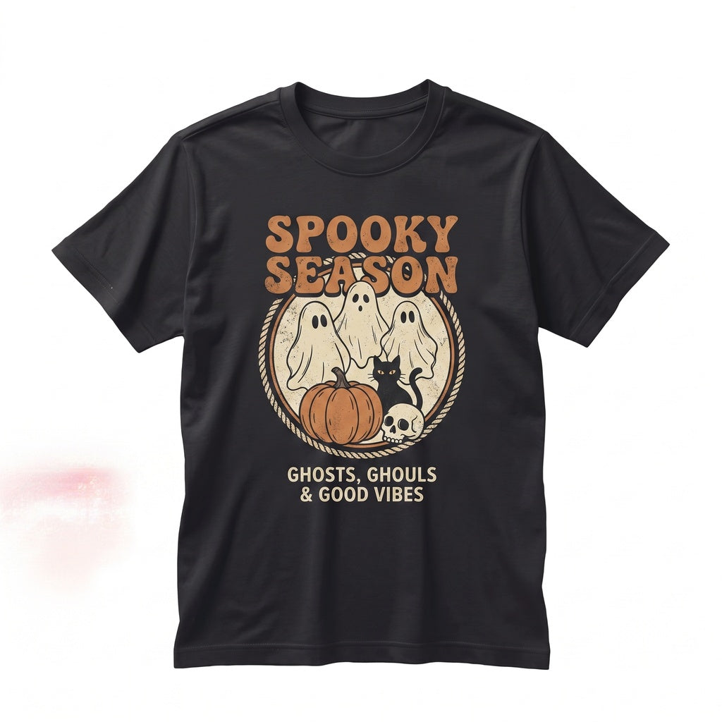 Halloween Spooky Season Pumpkin Fall Long Sleeve Gift Vibes Unisex TShirt