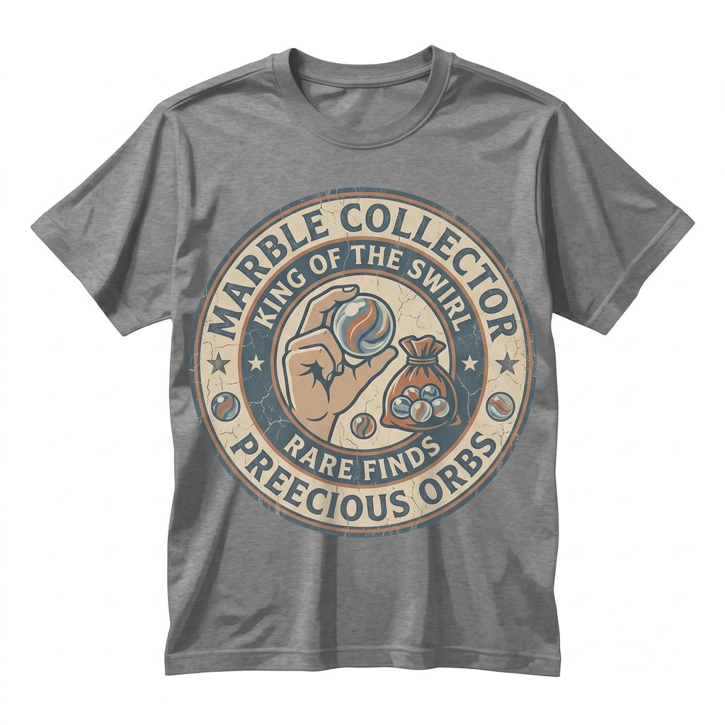 Vintage Retro Marble Collector Graphic Apparel for Hobbyists Enthusiasts Unisex TShirt
