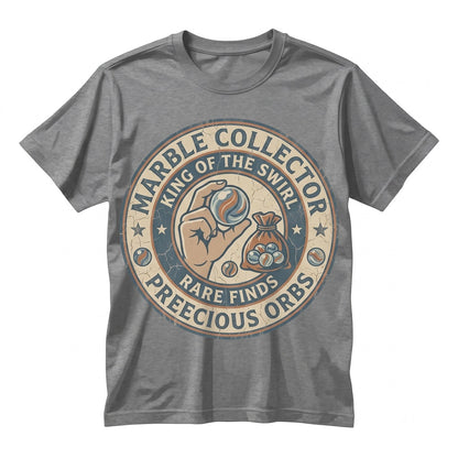 Vintage Retro Marble Collector Graphic Apparel for Hobbyists Enthusiasts Unisex TShirt