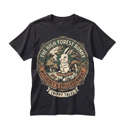 Vintage Funny Weed Bunny Smoking Joint 420 Rabbit High Stoner Gift Unisex TShirt