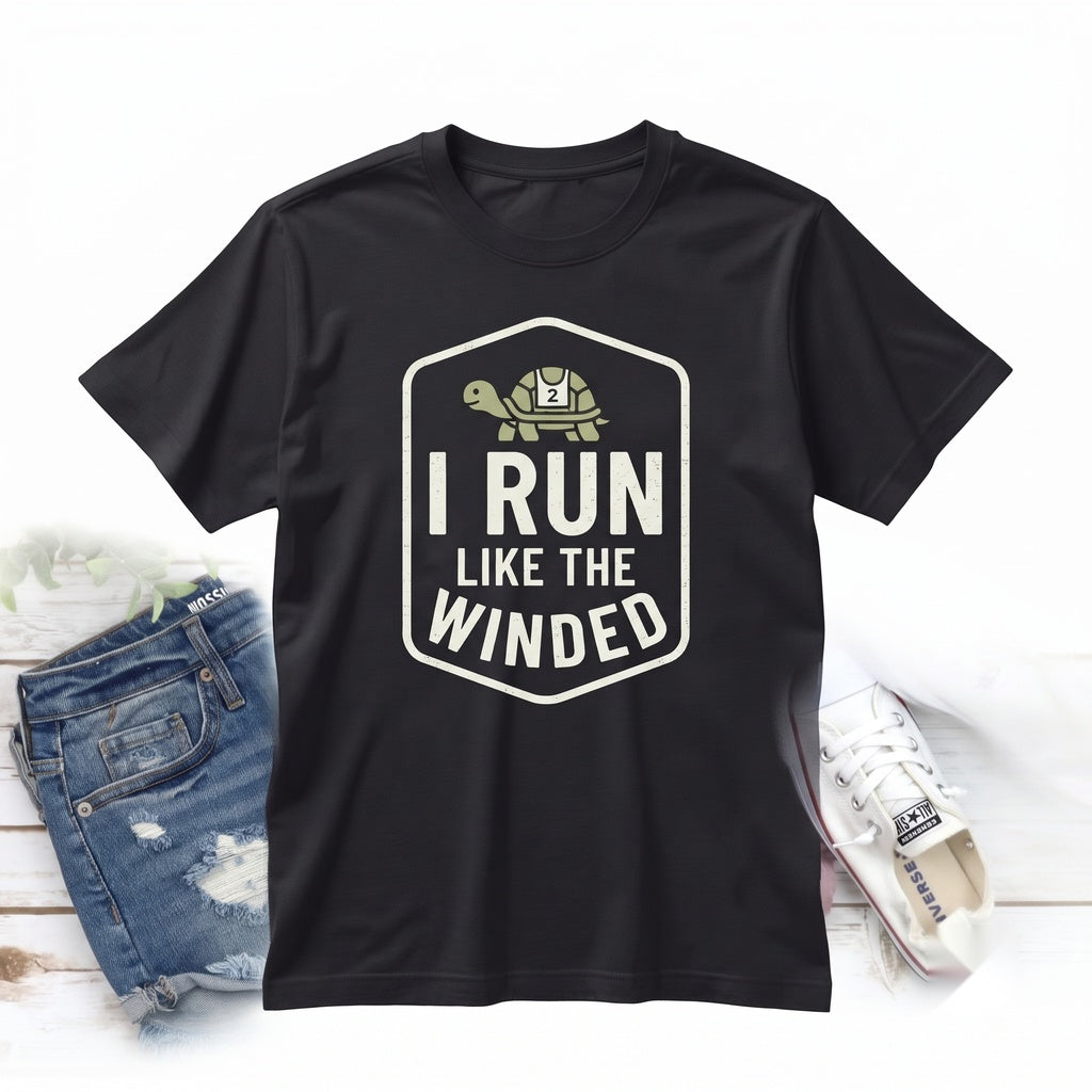 I Run Like The Winded Funny Runner Workout Graphic Apparel Unisex TShirt