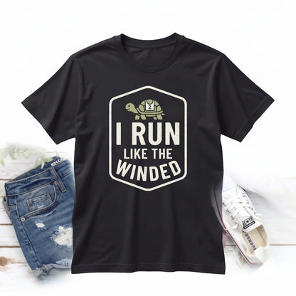 I Run Like The Winded Funny Runner Workout Graphic Apparel Unisex TShirt
