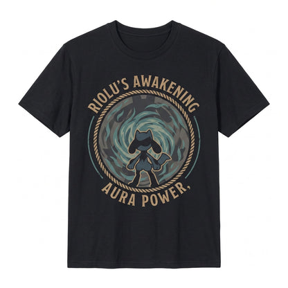 Vintage Aura Fighting Dog Evolution Retro Gamer Graphic Streetwear Oversized Anime Unisex TShirt