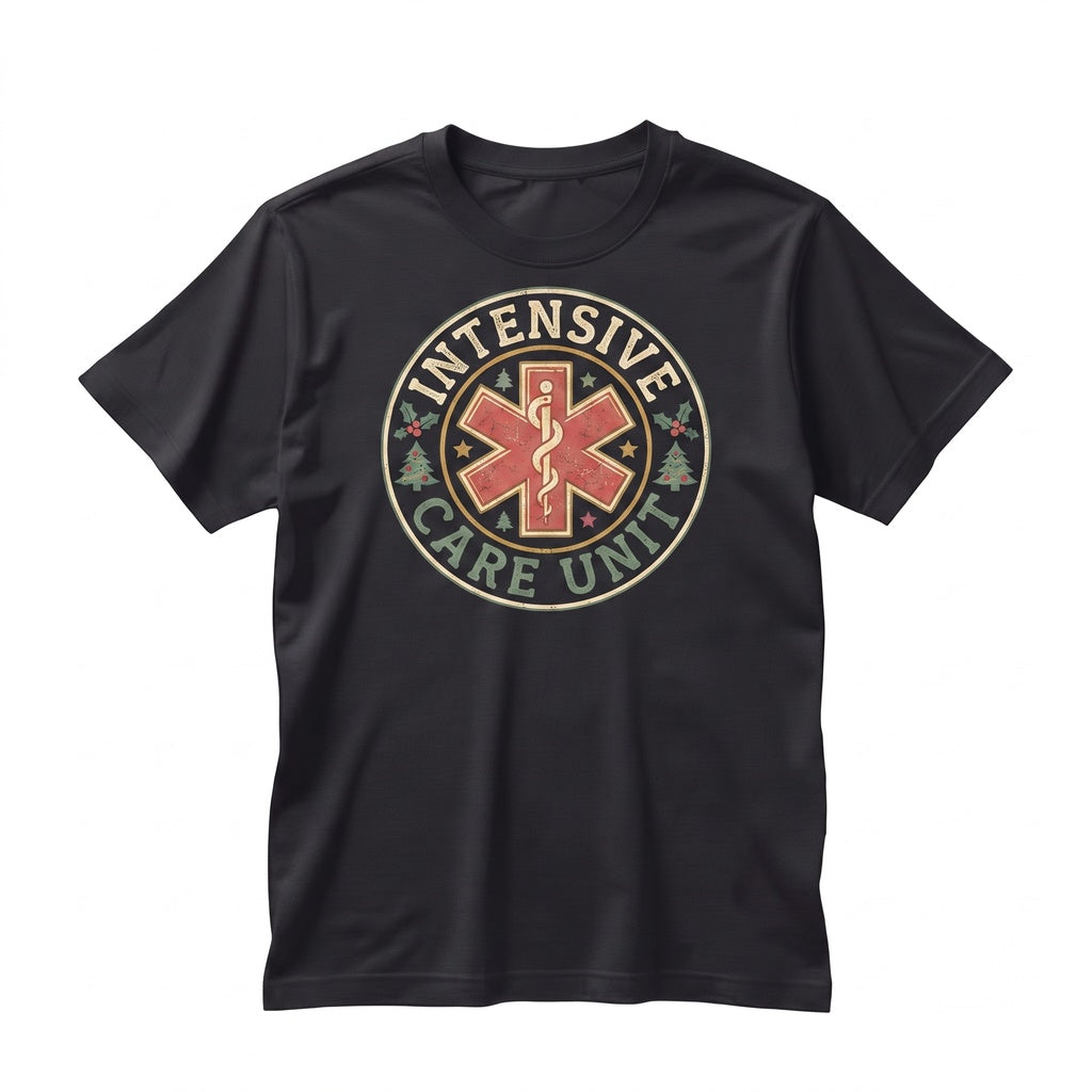 ICU Nurse Christmas Sweatshirt Intensive Care Unit Holiday Sweater Unisex TShirt