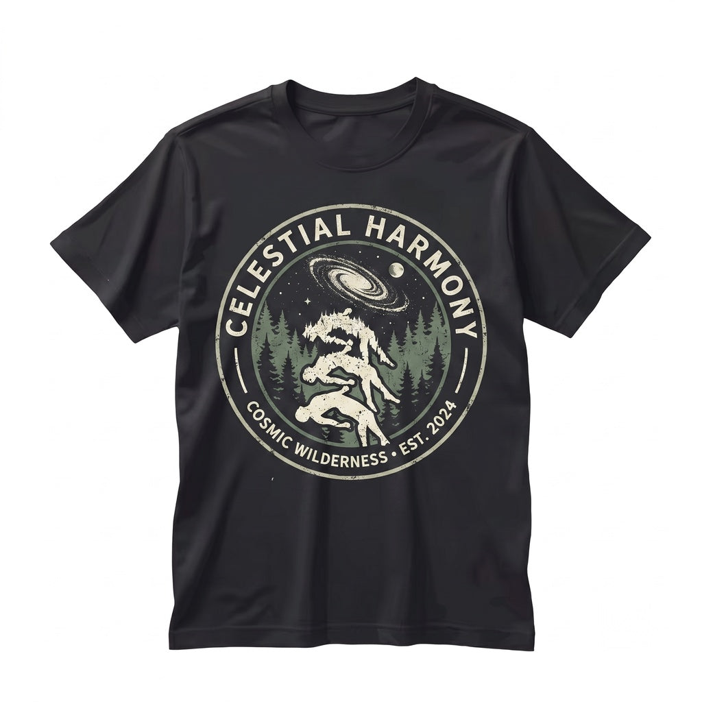 Falling Through The Universe Vintage 90s Dark Art Y2K Gothic Washed Relaxed Graphic Unisex TShirt