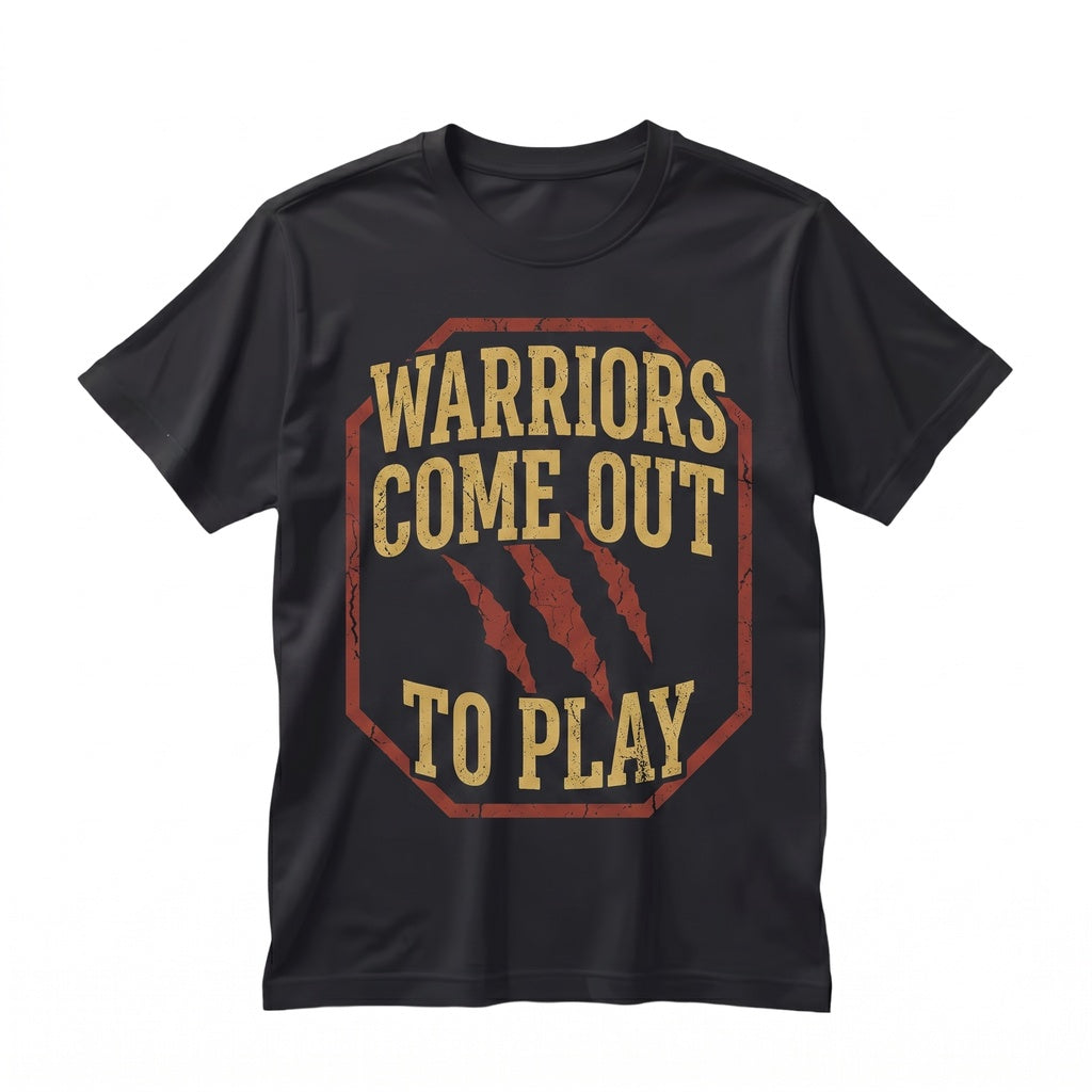 Warriors Come Out to Play Vintage 1970s Cult Cinema Quote Graphic Unisex TShirt