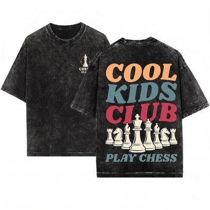 Cool Funny Junior Chess Player Strategy Board Game Champion Gift Unisex Wash T-Shirt