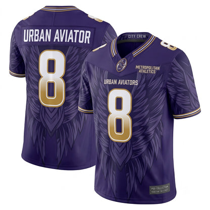 Unisex Stitched Football Fan Jersey - Breathable Mesh Lightweight Game Day Athletic Shirt