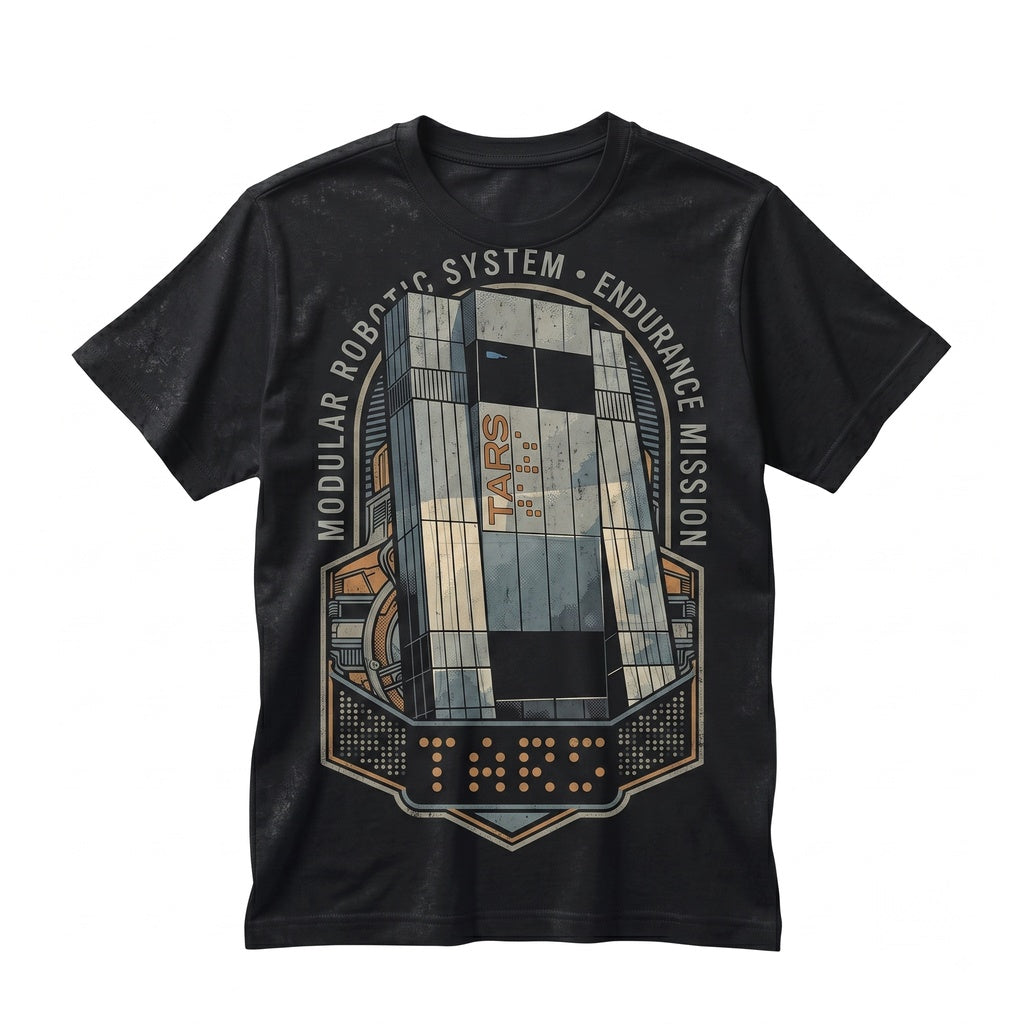 Tars Monolith Space Exploration Robot Sci-Fi Film Art Graphic Unisex TShirt