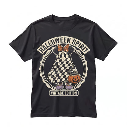Halloween Cute Cartoon Friends Trick Or Treat Graphic Pumpkin Theme Park Vacation Apparel Unisex TShirt