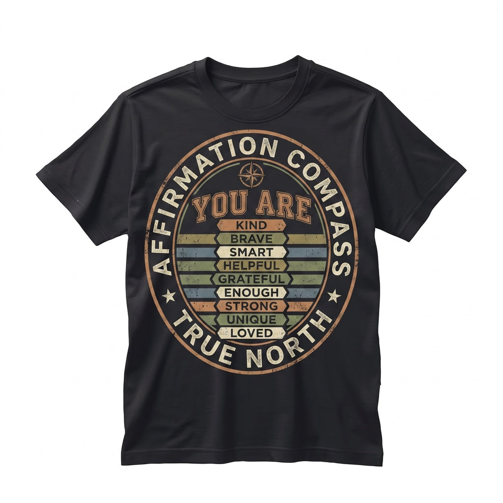 You Are Enough Positive Affirmation Inspirational Mental Health Kind Brave Smart Graphic Unisex TShirt