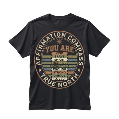 You Are Enough Positive Affirmation Inspirational Mental Health Kind Brave Smart Graphic Unisex TShirt
