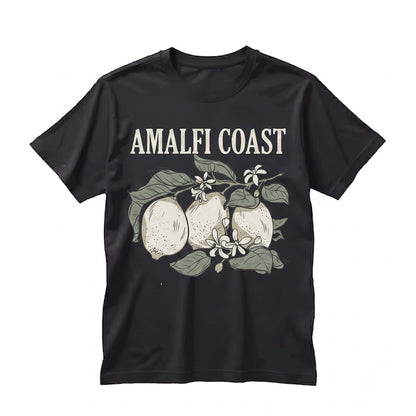 Amalfi Coast Vintage Italian Summer Citrus Graphic Travel Top Unisex TShirt