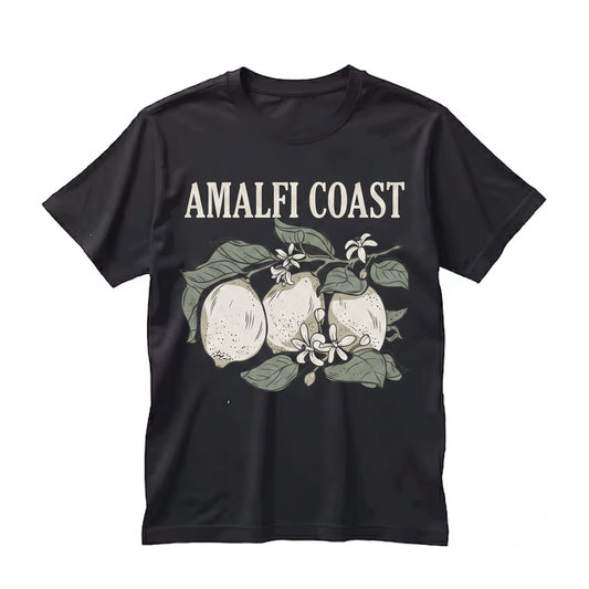Amalfi Coast Vintage Italian Summer Citrus Graphic Travel Top Unisex TShirt