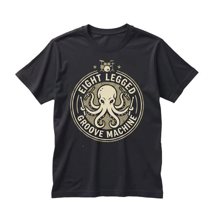 Funny Octopus Playing Drums Graphic Musician Band Gift Unisex TShirt