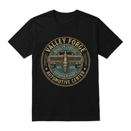 Valley Forge Automotive Graphic Novelty Sitcom Fan Apparel Vintage Comedy Merchandise Unisex TShirt
