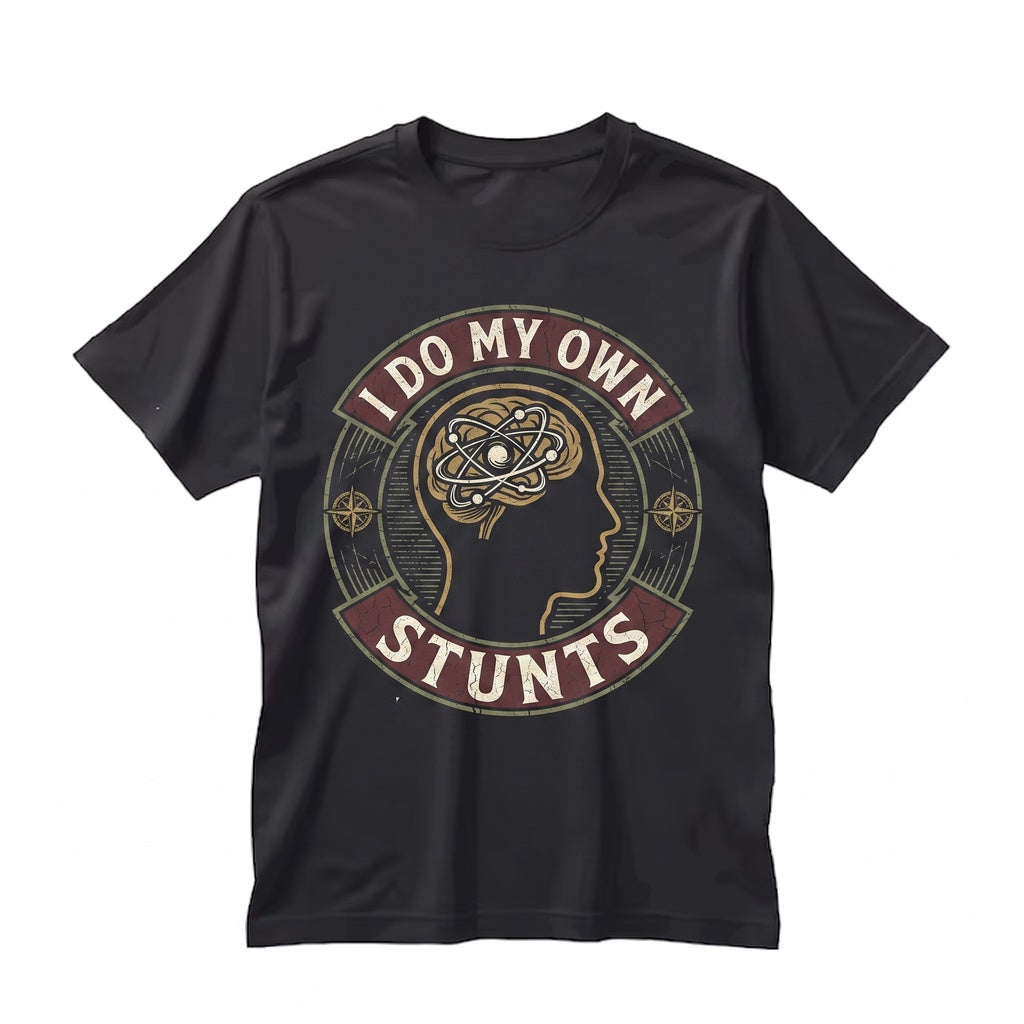 Funny I Do My Own Stunts Concussion Brain Injury Recovery Get Well Soon Hospital Humor Outfit Unisex TShirt