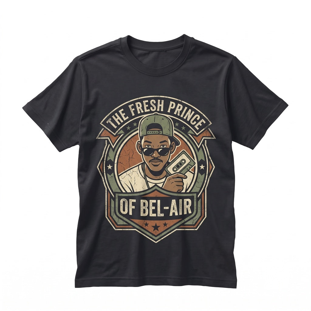 90s Retro West Philadelphia Prince Bel Air Graphic Vintage Unisex TShirt