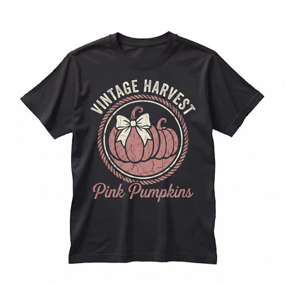 Pink Pumpkin Breast Cancer Awareness Thanksgiving Fall Season Fighter Support Team Gift Unisex TShirt